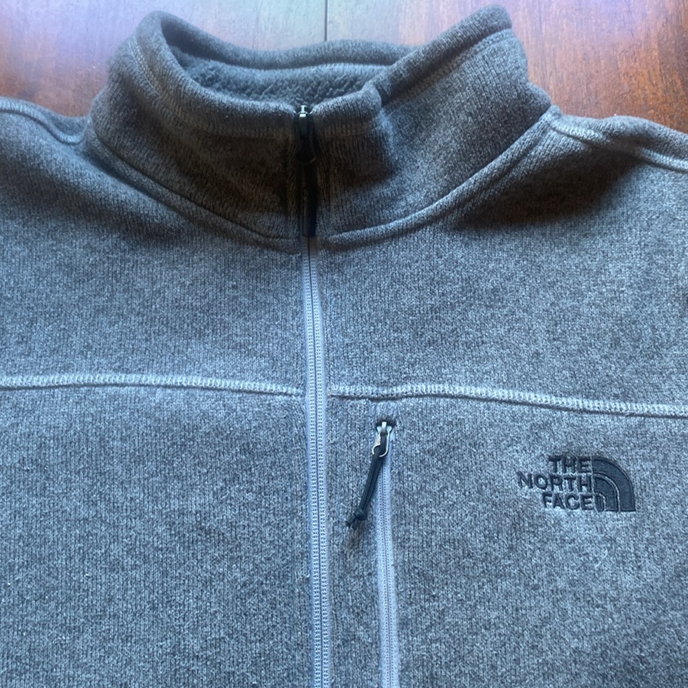 The North Face Gray Zip Up Sweater - Picture 2 of 12